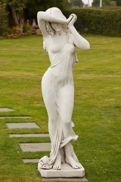 Shy Maiden 114cm Stone Garden Statue