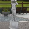 Shy Maiden on Pedestal 150cm Stone Garden Statue