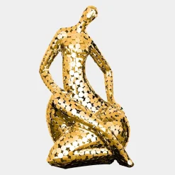 Silent Soul 81cm Gold Metal Indoor Sculpture