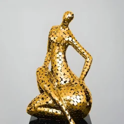 Silent Soul 81cm Gold Metal Indoor Sculpture