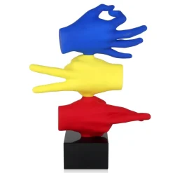 Silent Symbols 48cm Pop Art Resin Indoor Sculpture