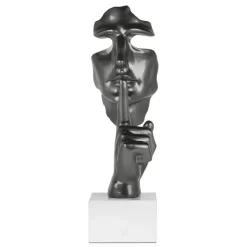 Silent Warrior 48cm Anthracite Resin Indoor Sculpture