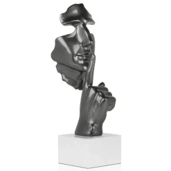 Silent Warrior 48cm Anthracite Resin Indoor Sculpture