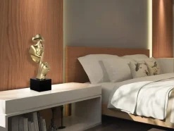 Silent Warrior 48cm Gold Resin Indoor Sculpture