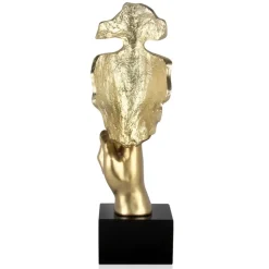 Silent Warrior 48cm Gold Resin Indoor Sculpture