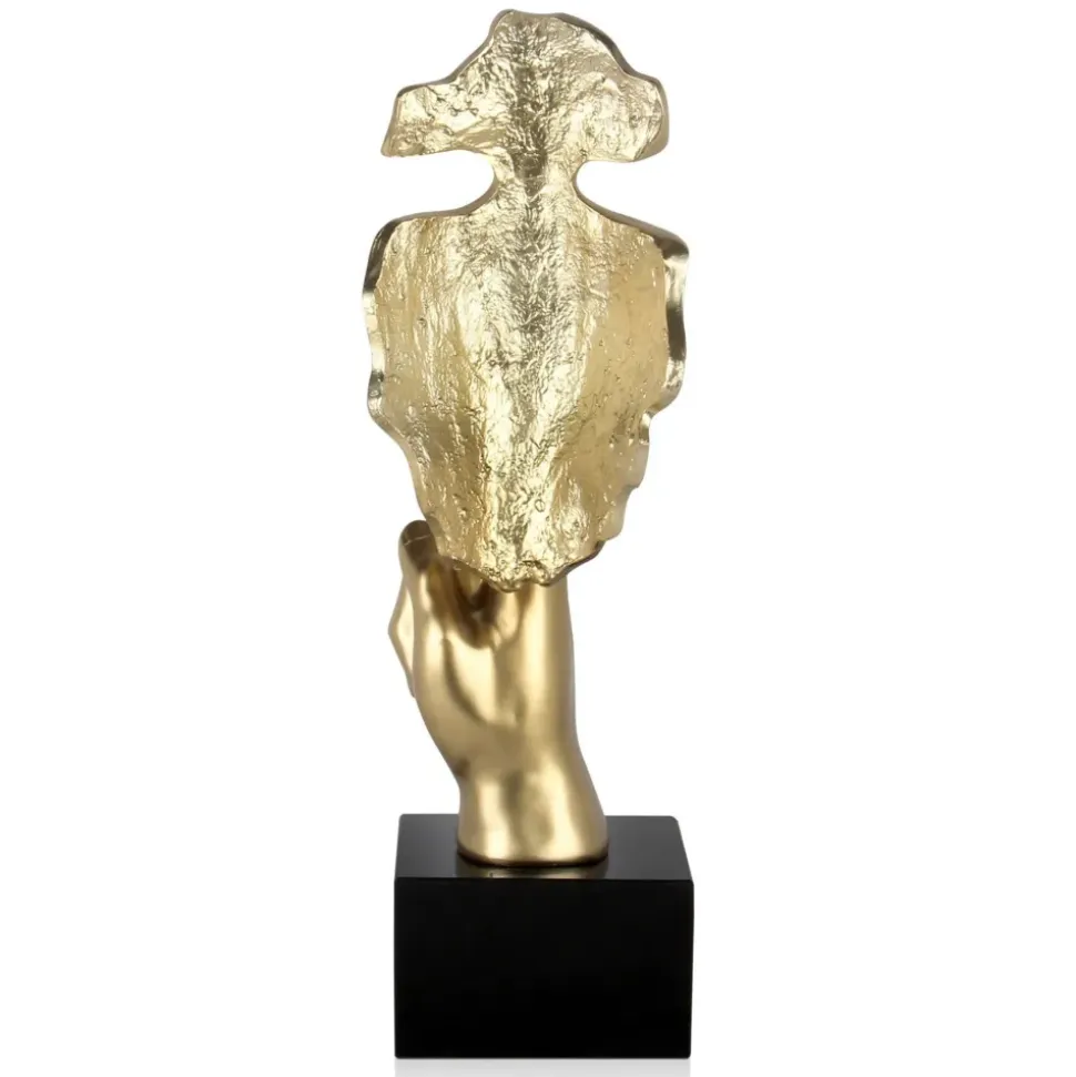 Silent Warrior 48cm Gold Resin Indoor Sculpture