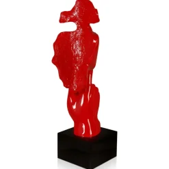Silent Warrior 48cm Red Resin Indoor Sculpture