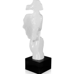 Silent Warrior 48cm White Resin Indoor Sculpture
