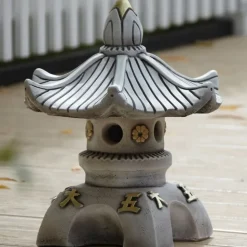 Single Top Japanese Pagoda Stone Garden Ornament