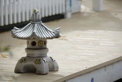 Single Top Japanese Pagoda Stone Garden Ornament