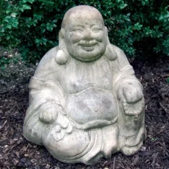 Sitting Chinese Buddha Stone Garden Ornament