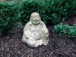 Sitting Chinese Buddha Stone Garden Ornament