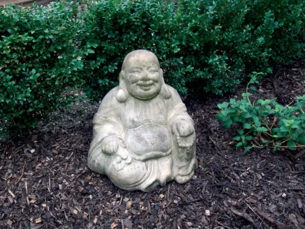 Sitting Chinese Buddha Stone Garden Ornament