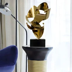 Spacial Drift 57cm Gold Metal Indoor Sculpture