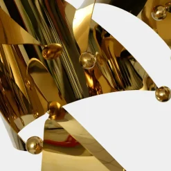 Spacial Drift 59cm Gold Metal Indoor Sculpture