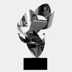 Spacial Drift 57cm Silver Metal Indoor Sculpture