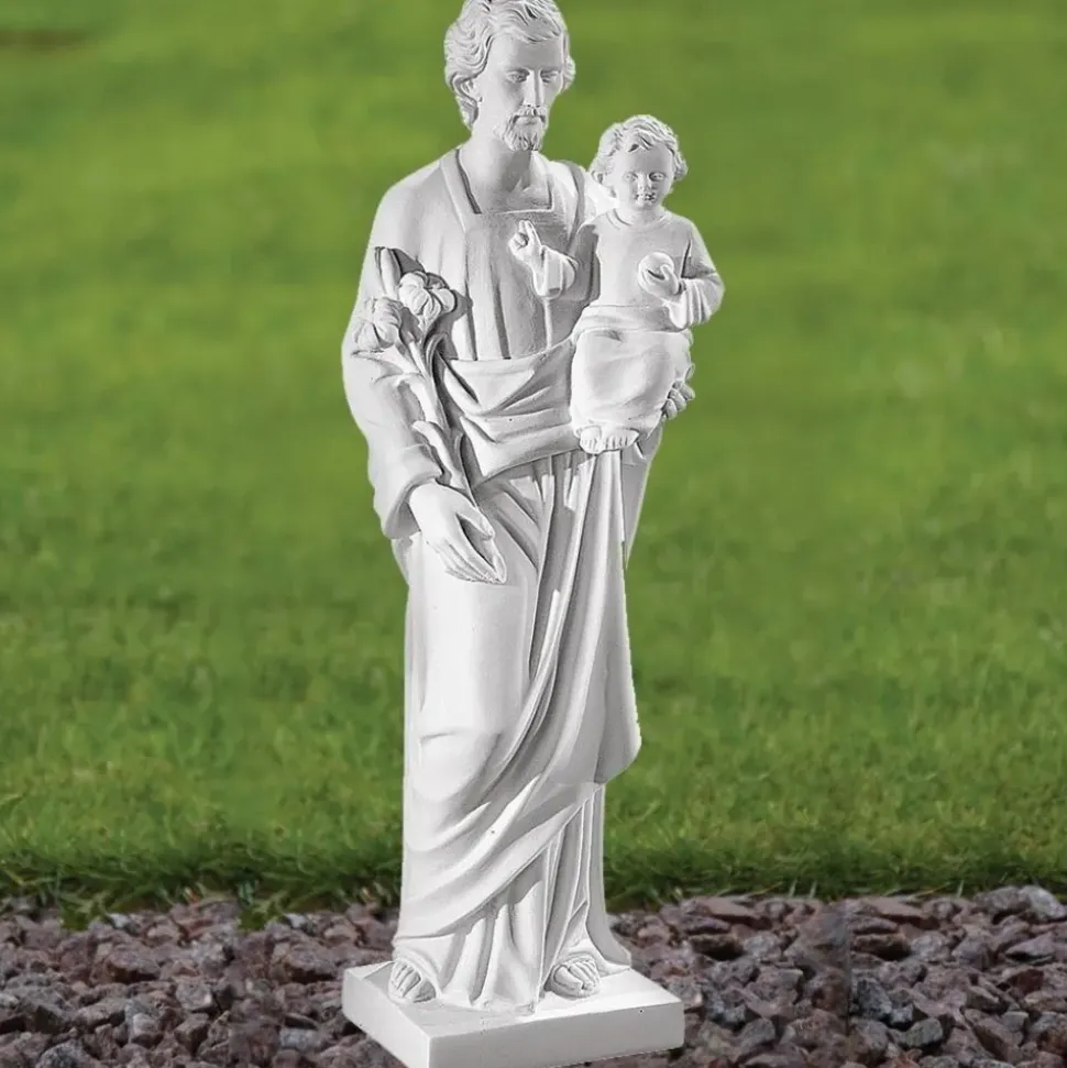 St. Joseph 60cm Marble Resin Garden Statue