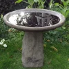 Staddle Design Stone Garden Birdbath