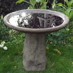 Staddle Design Stone Garden Birdbath