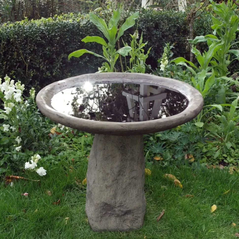 Staddle Design Stone Garden Birdbath