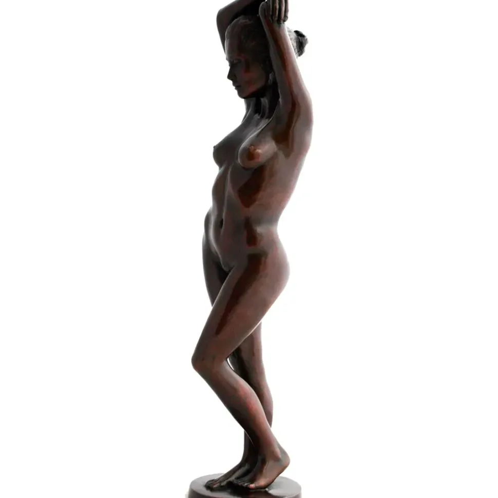 Standing Woman Bronze Indoor Sculpture
