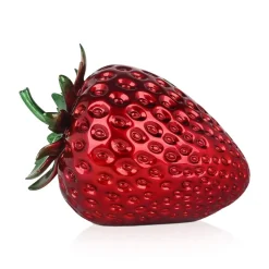 Strawberry Pop 31cm Red Resin Indoor Sculpture