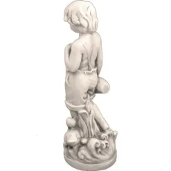 Summer Boy 73cm Stone Resin Garden Statue