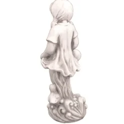 Summer Love Boy & Girl Stone Resin Garden Statues