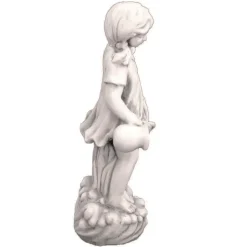 Summer Love Boy & Girl Stone Resin Garden Statues