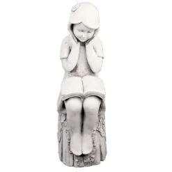 Summer Reading Girl 86cm Stone Resin Garden Statue