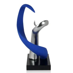 Symphonic Motion 41cm Blue Resin Indoor Sculpture