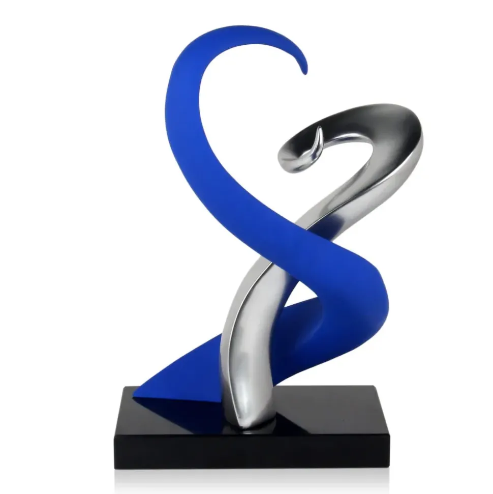 Symphonic Motion 41cm Blue Resin Indoor Sculpture