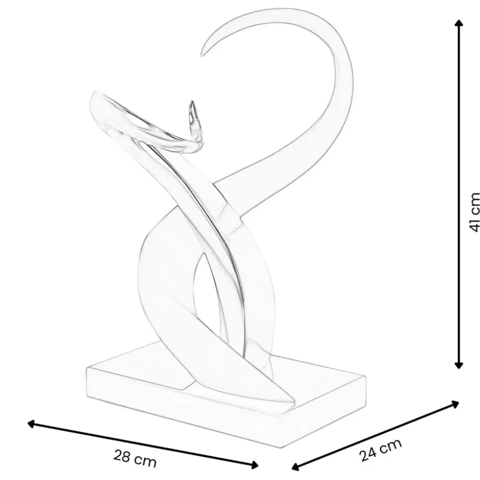 Symphonic Motion 41cm Blue Resin Indoor Sculpture