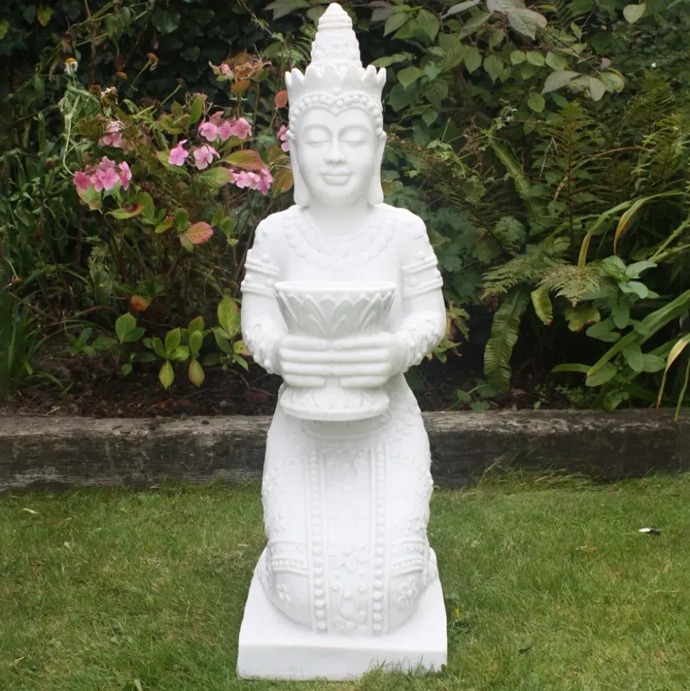 Thai Princess 85cm Marble Resin Garden Ornament