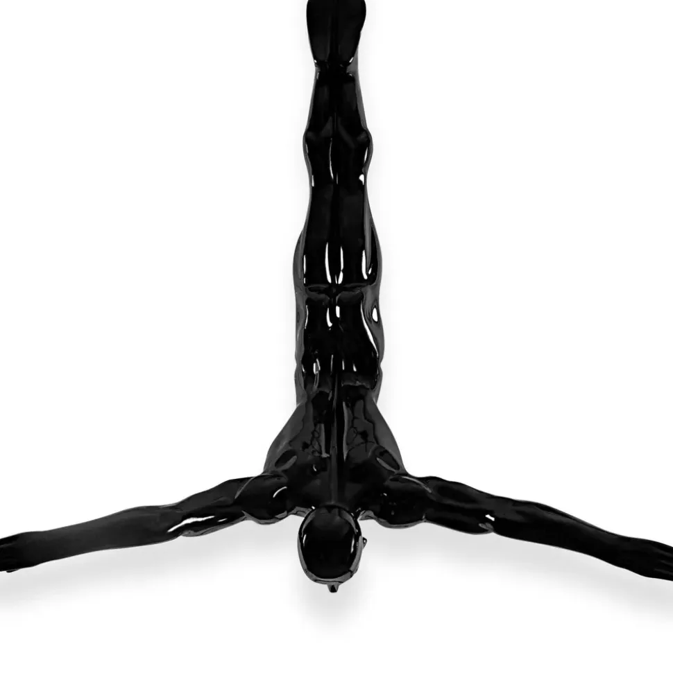 The Diver 55cm Black Resin Wall Sculpture
