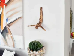 The Diver 55cm Bronze Resin Wall Sculpture