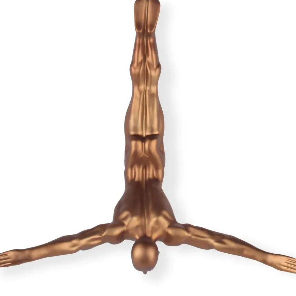 The Diver 55cm Bronze Resin Wall Sculpture