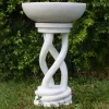 Thirlmere Modern Marble Resin Garden Birdbath