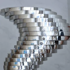 Tornado 195cm Silver Metal Garden Sculpture v2