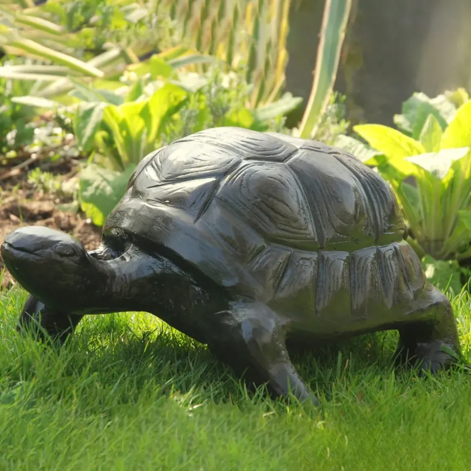 Tortoise Bronze Metal Garden Ornament