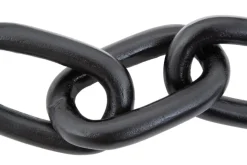 Triple Link 5cm Black Metal Indoor Sculpture
