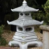 Two Tier Japanese Pagoda Stone Garden Ornament