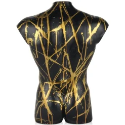 Valiant Torso 50cm Black Resin Indoor Sculpture