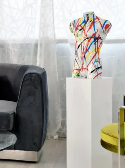 Valiant Torso 50cm Multicolour Resin Indoor Sculpture