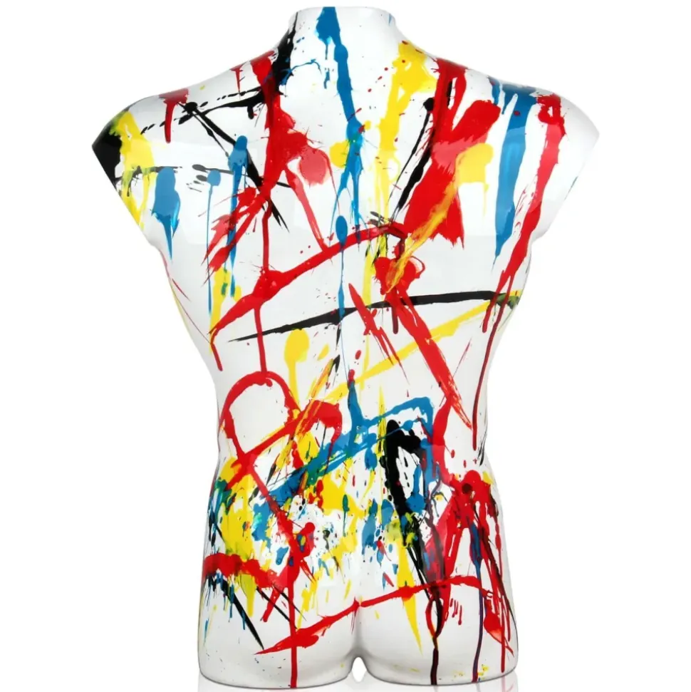 Valiant Torso 50cm Multicolour Resin Indoor Sculpture