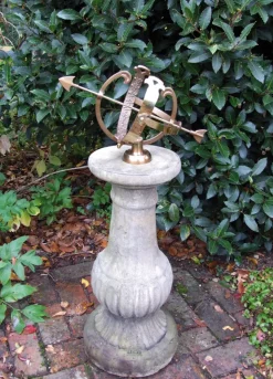 Victorian Armillary Stone Garden Sundial