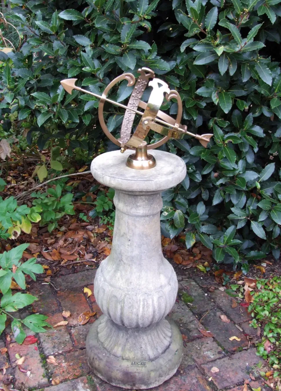 Victorian Armillary Stone Garden Sundial