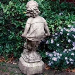 Victorian Girl 80cm Stone Garden Statue