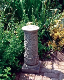 Vine Column Stone Garden Pedestal