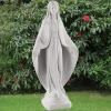Virgin Mary 78cm Marble Resin Garden Statue